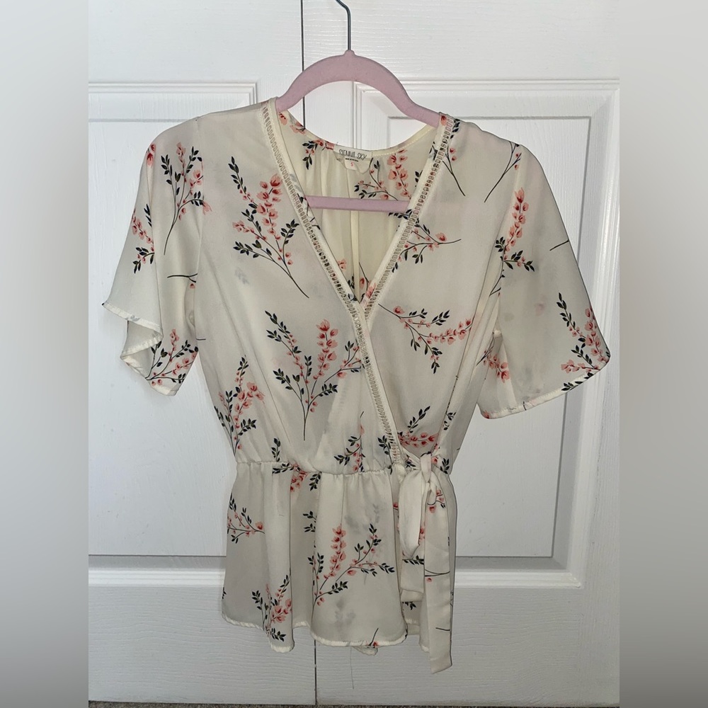 Sienna sky blouse